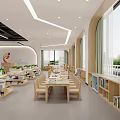 Kindergarten Interior Activity Space With Yoga Mats And Balls
