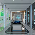 China Power Construction Corporate Exhibition Hall With Starry Ceiling Tech Displays And Map Projections