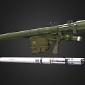 Air defense missile lightning missile individual missile rocket 3d model