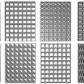 Lattice Window Design Collection With Various Geometric And Decorative Patterns 3d model