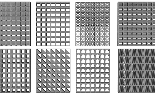 Precast brick wall hollow turn partition cement hollow brick hollow brick cement brick partition 3d model