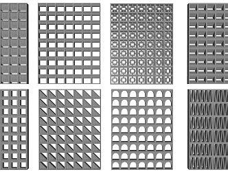 Precast brick wall hollow turn partition cement hollow brick hollow brick cement brick partition 3d model