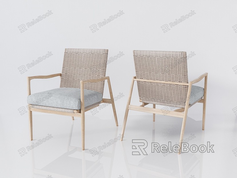 Modern Dining Chair Solid Wood Dining Chair Leisure Chair model