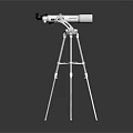 Commercial Telescope Equipment With Silver Sturdy Adjustable Tripod For Professional Use
