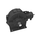Industrial Gear Reducer Equipment With Black Metal Housing And Output Shaft