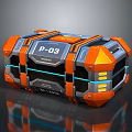 Car Orange And Blue P03 Label Storage Case With Modern Design And Durable Build