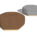 Modern Sofa Stool Cushion Lazy Sofa Stool 3d model