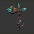 Hammer Warhammer Cartoon Hammer Magic Hammer Thor's Hammer Ancient Weapons Cold Weapons Medieval Items 3d model