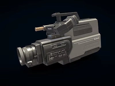 Vintage Retro Digital Video Camera With Classic Design And Old Fashioned Recording Features 3d model