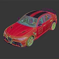 Eye catching Pink Sports Car with Black Stripes Spoiler Silver Wheels and Sporty Design