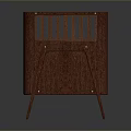 Wooden Baby Crib For Children With Safe Railings And Sturdy Bed Base