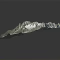 Alpine Mountain Terrain Featuring Snow Capped Peaks Glaciers And Rocky Ridges