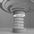 Modern Column Package Column 3d model