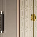 Three Leather Wardrobe Doors With Modern Design And Minotti Brand