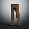 Stylish Brown Casual Long Pants With Comfortable Fit For Daily Wear