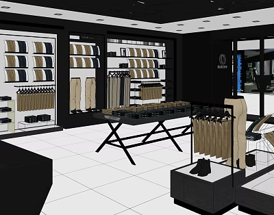 Modern Clothing Store 3d model Modern Clothing Store 3d model