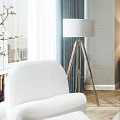 Elegant Modern Bedroom Interior With Bedside Tables Table Lamps Area Rug And Accent Chair