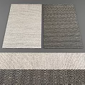 Square Rugs Featuring Natural Fiber Texture And Colorful Patterned Designs For Home Decoration
