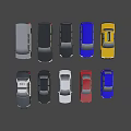 Various Types of Cars Including Police Car SUVs Vans and Sedans in Different Colors