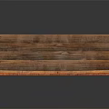Natural Wooden Stairs Design With Simple Steps And Wood Texture For Home Interior