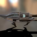 Ancient Metal Weapon With Intricate Design And Decorative Grille Structure