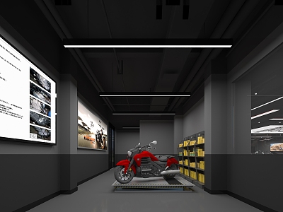 Modern Motorcycle Store SEKLON Motorcycle Store 3d model