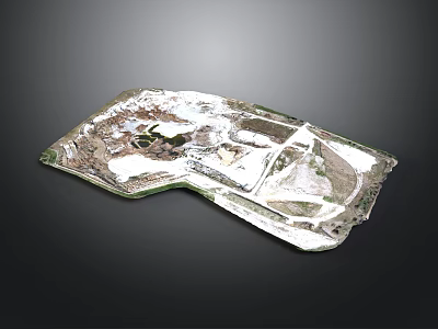 Shiny Silver Metal Vehicle Component With Detailed Structure And Holes 3d model