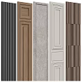 Various Wall Panel Styles With Different Textures And Color Options 3d model