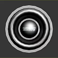 High Performance PIONEER Electronic Audio Speaker Featuring Modern Circular Metal Design