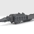 3D Rendered Sci Fi Spaceship For Space Adventure