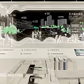 Wuxue University New Campus Planning Exhibition With Architectural Model And Green Landscape