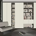 Modern Study Cream Study 3d model