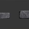 Natural Gray Stone Long Strips Ideal For Construction And Decoration 3d model