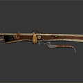 Crossbow Mechanical Crossbow Shift Bow and Arrow Shoot Far Equipment Weapons High-tech Crossbow 3d model