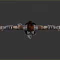 Game Movie Female Warrior Character In Detailed Armored Outfit With Extended Arms