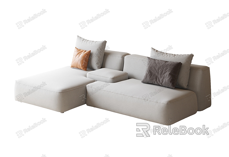 Modern Small Apartment Sofa model