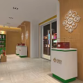 Ningxia Specialty Tourist Products Store With Green Facade And Display Windows