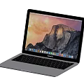Sleek Open Laptop With Mountain Wallpaper Display And Modern Keyboard Design
