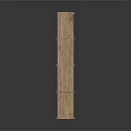 Long Modern Wooden Table With Multiple Legs And Wood Grain Surface Showing Smooth Reflection