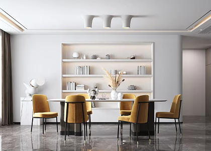 Light Luxury Restaurant 3d model