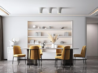Light Luxury Restaurant 3d model