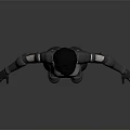 Futuristic Game And Movie Character In Gray White Red Uniform With Gloves Boots Standing Pose