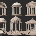 Different Architectural Gazebo Styles With Columns Domes And Decorative Bases