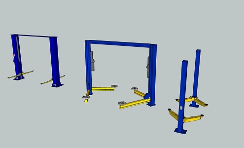 Modern Auto Repair Tool Auto Repair Lift Version 3d model