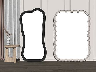 Decorative mirror Modern mirror 3d model