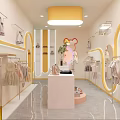 Modern Elegant Clothing Store Interior With Hanging Clothes Decorative Mirrors And Soft Lighting