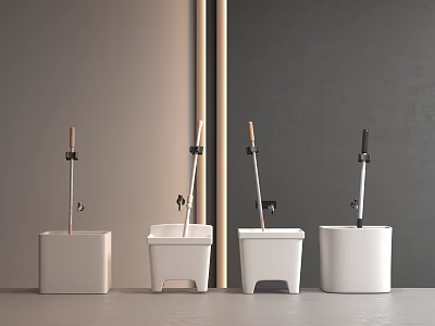 Modern mop pool 3d model