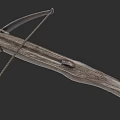 Ancient Wooden Bow Weapon With Detailed Craftsmanship And Classic Design Texture