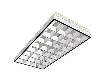 modern grille lamp grille lamp 3d model