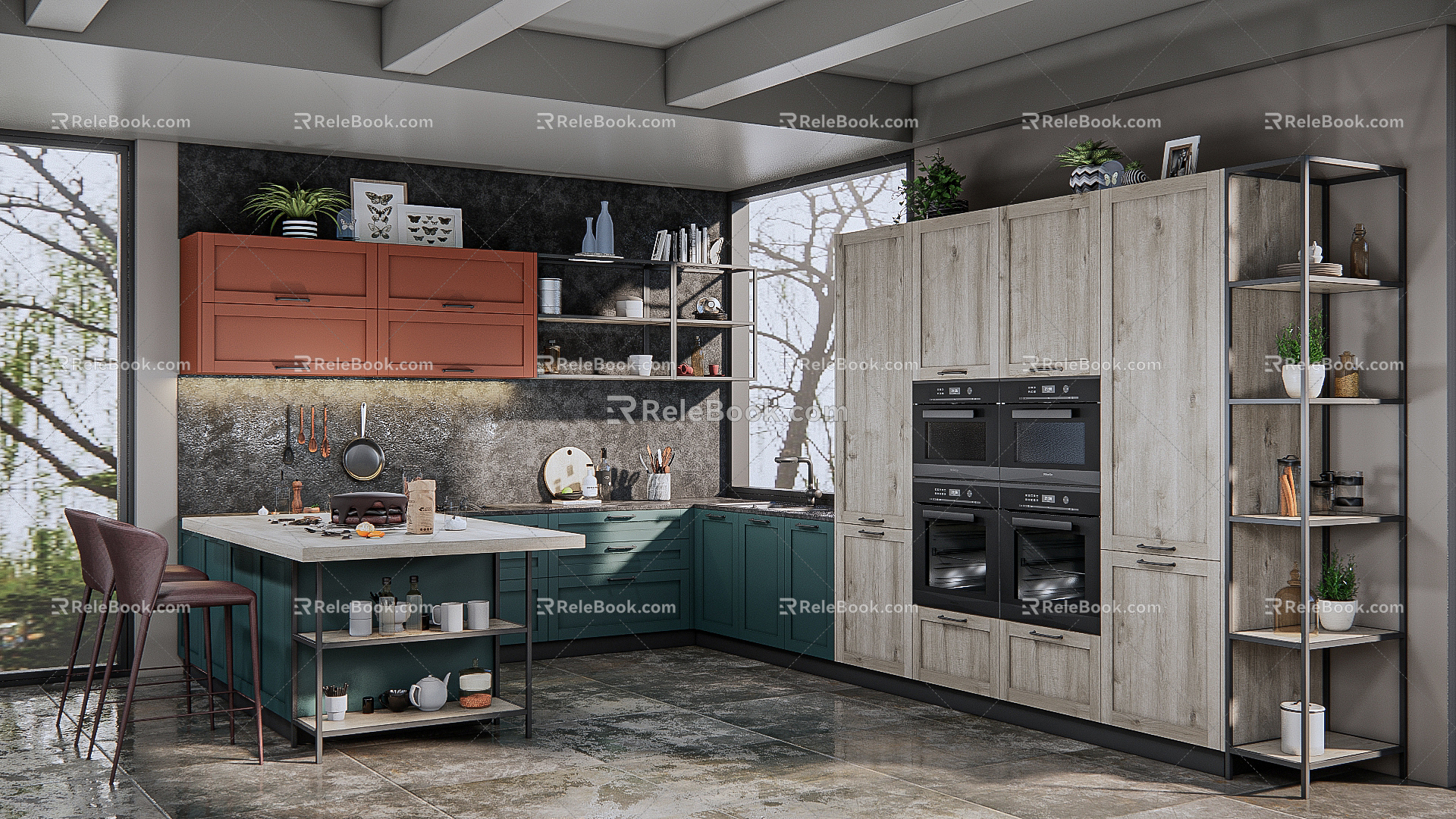 Modern Kitchen 3d model